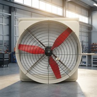 Ventilateur d'extraction FRP avec 3 pales en nylon rouge, ventilateur de ventilation