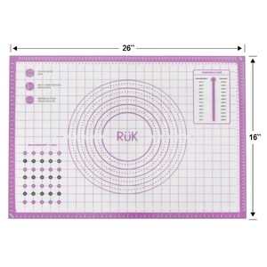 <span class=keywords><strong>Tapis</strong></span> de pâtisserie en silicone épais et antiadhésif RUK avec mesures 16" x 26" <span class=keywords><strong>silpat</strong></span> - Product Image 3