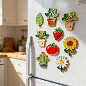 Nuevo Imán de Refrigerador de Metal Personalizado con Diseño de Logotipo Plateado en Esmalte Suave, Duradero, para Pascua - Product Image 2