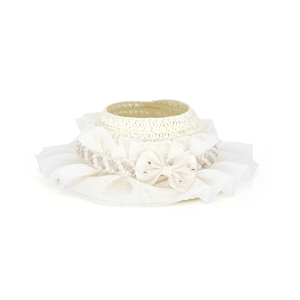 ملابس دمية لـ 15 * و 17 * قبعة عروس سحابة - Product Image 1