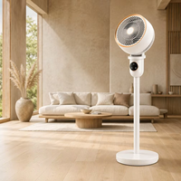 Meilleure Vente 2025 – Ventilateur Portable Vintage à Télécommande avec Oscillation Automatique 3D et Brumisation, à Accrocher pour le Camping en Extérieur