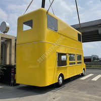 Nouvelle Conception Personnalisée de Camion Remorque Alimentaire Mobile à Double Étage avec Cuisine Complète en Acier Galvanisé pour Frites