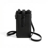 Petit sac à bandoulière pour téléphone portable en cuir PU pour femmes, mini sac à main pour téléphone portable avec sangle réglable, logo personnalisé, portefeuille à bandoulière pour téléphone portable