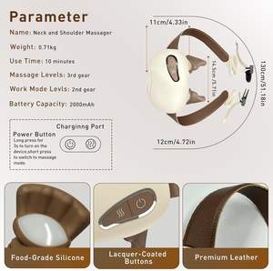 Masajeador de <span class=keywords><strong>cuello</strong></span> Eveekon Skg para aliviar <span class=keywords><strong>el</strong></span> dolor de tejido profundo, masajeador de <span class=keywords><strong>cuello</strong></span> <span class=keywords><strong>y</strong></span> hombros Shiatsu inalámbrico 6D con calor - Product Image 6