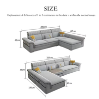 Nouveau canapé d'angle modulable en U, design tendance, pour salon, ensemble de meubles de maison, collection canapés, vente chaude