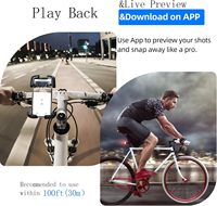 Caméra d'action sportive étanche 30M pour collier de chat, mini Wi-Fi 1080P, résolution vidéo 4K 30FPS, enregistrement 10x pour casque de moto