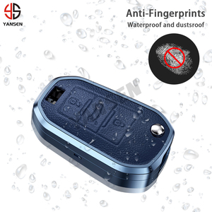 Funda de Llavero de Aleación de Aluminio y Cuero para Peugeot 208 3008 308 508 408 2008 307 4008 Citroën <span class=keywords><strong>C4</strong></span> C3 C6 <span class=keywords><strong>Cactus</strong></span> C8 - Product Image 3