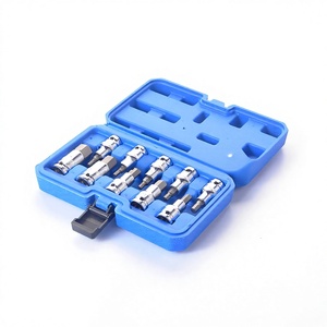 Jeu de douilles à cliquet professionnel pour réparation automobile, 10 pièces, type H, finition brillante - Product Image 1