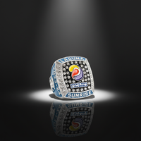 Hochwertige Klassische Jugend-Sport Basketball Fußball Baseball Softball MLB Champion Ring Maßgefertigte Legierung Naturstein Gold