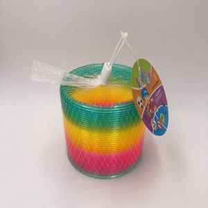 Pliant en plastique ressort bobine couleur arc-en-ciel cercle drôle jouets magiques développement précoce jouets éducatifs pour enfants - Product Image 4