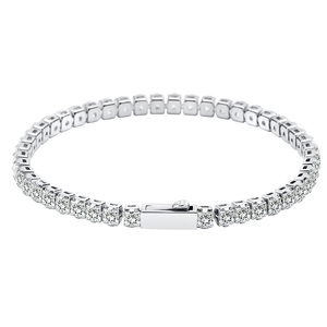 <span class=keywords><strong>Bracciale</strong></span> Tennis in Argento di Alta Gioielleria Acciaio Inossidabile Logo Personalizzato Zirconia Cubica 3mm 4mm 5mm <span class=keywords><strong>Bracciale</strong></span> Tennis per <span class=keywords><strong>Uomo</strong></span> <span class=keywords><strong>e</strong></span> Donna - Product Image 1
