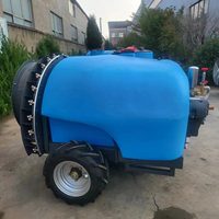 Pulvérisateur de fruits remorqué pour tracteur Tractor Supply, 1000 litres, pulvérisateur à pression, pompe à moteur, boîte de vitesses, pompe à diaphragme, faible entretien