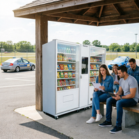 Distributeur automatique de collations et de boissons grande capacité, 400-1200 articles, écran tactile et paiement par code QR