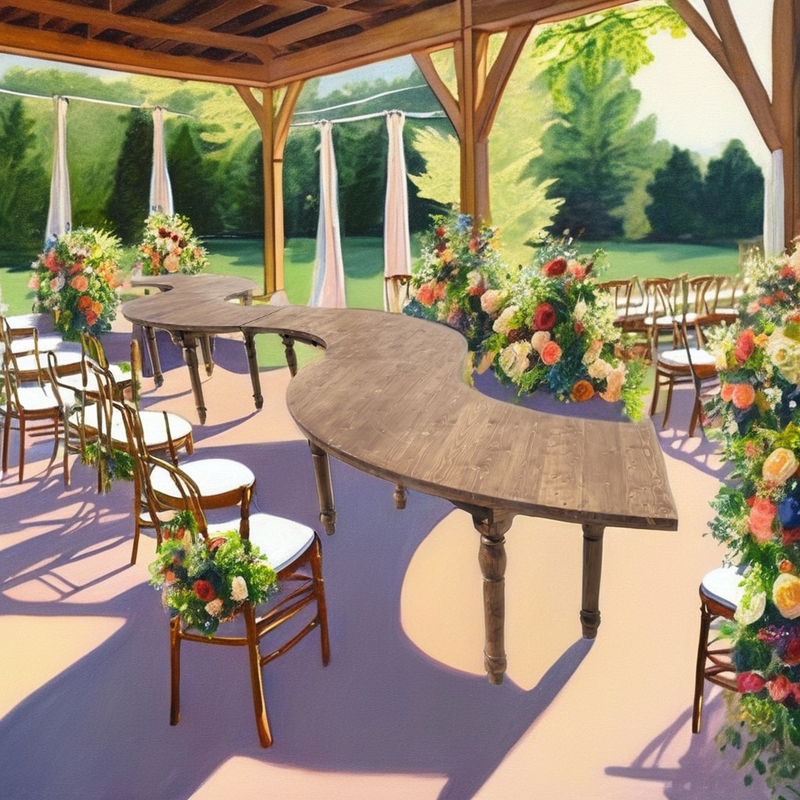 Wholesale S Shape Folding Serpentine Table