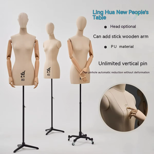 Maniquí de <span class=keywords><strong>Costura</strong></span> de Medio Cuerpo Femenino <span class=keywords><strong>Ajustable</strong></span> para Exhibición de Telas, Forma de <span class=keywords><strong>Busto</strong></span> para Drapeado de Vestidos, Maniquí de <span class=keywords><strong>Costura</strong></span>, Torso de Maniquí - Product Image 1
