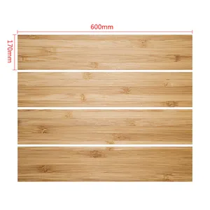 Carrelage de sol en vinyle blanc Super facile à installer, écorce et bâton, plaque en bois