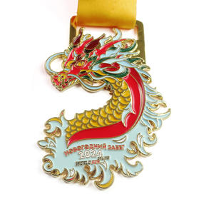 Medalla de Dragón Personalizada de Fábrica, de Aleación de Metal, con Diseño de Personaje de Dibujos Animados, para Carrera Divertida de Barco Dragón - Product Image 1