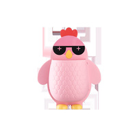 Boîte de rangement murale sans perçage motif poussin de dessin animé, nouveau design élégant, organisateur d'étagère pour cuisine, salle de bain, salon