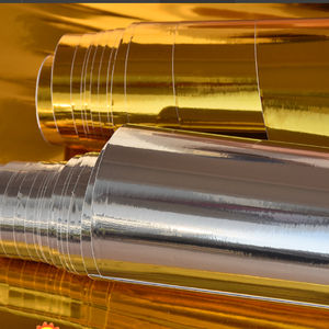 قوانغتشو مصنع قطع صفائح من الفينيل ذهبي لامع قطع الفينيل الفضة معدن علامة حروف فيلم معدنية اللون قطع الفينيل - Product Image 1