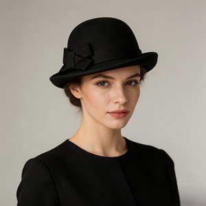 Cappelli Fedora e <span class=keywords><strong>Trilby</strong></span> di Alta Qualità per Donna, 100% Lana, Vari Colori, per Viaggi e Pesca, Adatti a Tutte le Stagioni - Product Image 3