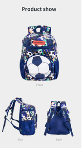 Sac à dos scolaire pour enfants, motif de dessin animé 3D, imperméable, écologique, grande capacité, unisexe, sac d'école primaire - Product Image 4