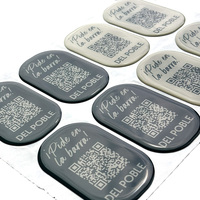 Autocollants en vinyle bombés personnalisés près de chez moi, autocollants transparents avec code QR