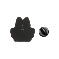 Épinglette en émail chat noir à expression drôle et texte sarcastique, en métal, décoration unique pour veste, sac à dos, tenue en jean, cadeau