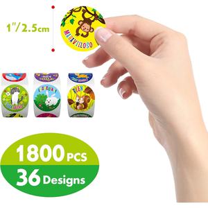 Autocollant d'encouragement de récompense d'enseignant espagnol de motivation Espanol dans 36 conceptions animales pour des professeurs, utilisation de salle de classe - Product Image 2