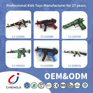 Promozionale a buon mercato per bambini di simulazione militare di alta qualità giocattolo di plastica cecchino pietra focaia giocattolo con suoni - Product Image 6