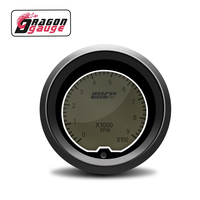 Dragon Alat Ukur Liquid Crystal 2 Inci 52 Mm Tujuh Warna 0 ~ 90*100 Mobil Tachometer Gauge