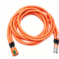 Cable plano de extensión de datos, 6Gbps, 7P, cable plano rojo con pestillo de bloqueo para HDD, SSD, placa base de PC