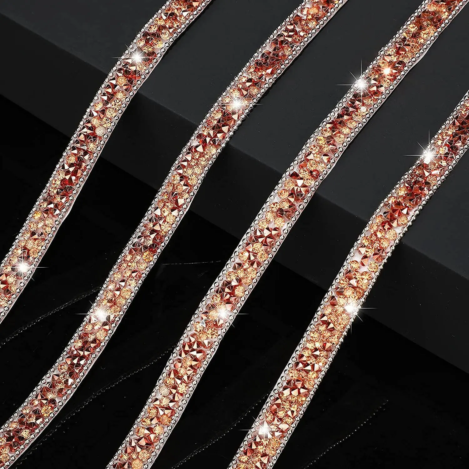 Apliques de strass de cristal de ferro-em excelente qualidade fabulosas faixas e cintos para sapatos e roupas de noiva