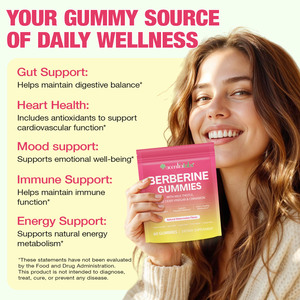 Alles In 1 Complex Gewichtsverlies Gummies <span class=keywords><strong>Berberine</strong></span> & Melk Distel <span class=keywords><strong>Extract</strong></span> Supplement Plastic Container Verpakking - Product Image 3