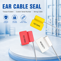 Scellés de sécurité en fil métallique robustes ST-CS-LP pour camions, avec fixation par oreille, pour le positionnement et la protection des marchandises
