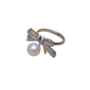 Anillo Abierto de Plata S925 Hecho a Mano con Lazo de Colores, Accesorios de Joyería DIY, Anillo Remodelado, Soporte para Perlas, Conjunto de Joyería de Moda 1333 - Product Image 5