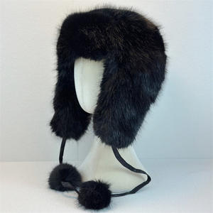 <span class=keywords><strong>Chapeau</strong></span> chaud et épais pour femme avec oreilles couvrantes, automne-hiver, fausse fourrure de vison, bonnet en polaire pour le ski, le vélo et le port quotidien par temps froid - Product Image 2