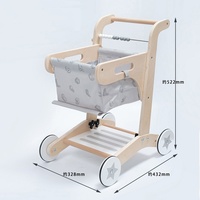 Blocs de construction multifonctionnels simples blancs, perles, instrument de musique à percussion, trotteur en bois pour enfants KT1144