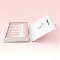 Caja de Regalo de Papel Rígido Magnética Personalizada al por Mayor con Inserto de Espuma EVA Rosa Tallada, Empaque Cosmético Blanco de Lujo