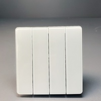 Nouvel Arrivage Interrupteur Mural de Luxe 45A à Panneau Unique 220V Max 16A/13A/20A en Verre Trempé et Acrylique pour Alimentation Électrique