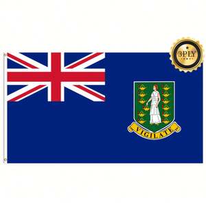 Banderas de las Islas Vírgenes Británicas de 3x5 pies al por Mayor, Poliéster, Personalización de Todas las Naciones, Envío Rápido, Proveedor Confiable, Entrega Rápida - Product Image 2