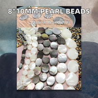 Disques de nacre de forme ronde en gros perles 8*10mm perles de corail et d'os de coquille naturelle pour la fabrication de bijoux