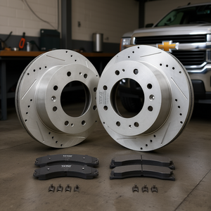 Kit di pastiglie e dischi freno anteriori per Chevy Silverado GMC, sistemi frenanti tuning - Product Image 2