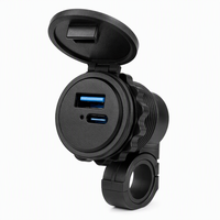 Chargeur USB universel pour moto de rue NETPOR, charge rapide PD, prise de conversion étanche pour guidon de téléphone, mise à niveau
