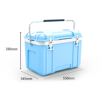 Glacière à Glace Portable 26L 28QT PU Étanche Hielera Haute Capacité Refroidisseur Dur Extérieur Isolé