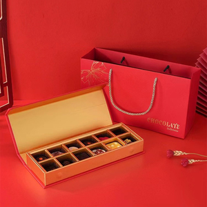 Elegant Luxury Rigid <strong>Rectangle</strong> <strong>Chocolate</strong> Gift Box with Minimalist Design Recycled Premium Paperboard Material Socks <strong>Packaging</strong> - Product Image 1