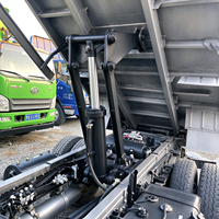 Camion benne léger JAC 4x2 d'occasion populaire en Afrique, avec vérin hydraulique flexible, caisse de chargement anti-corrosion, disponible en versions LHD et RHD