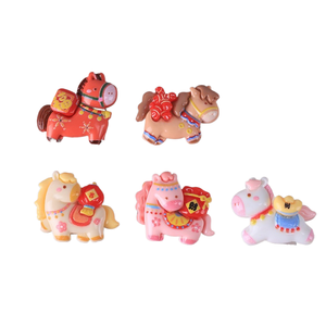 Los accesorios del Año del Caballo de caoh se lanzarán pronto. Pinzas para el cabello DIY, materiales hechos a mano, llaveros, colgantes, accesorios para coche - Product Image 3