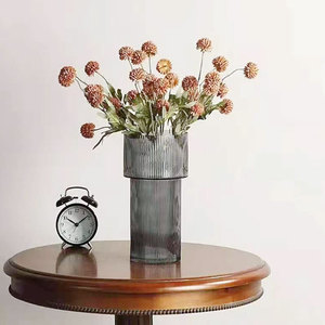Vente <span class=keywords><strong>en</strong></span> gros à chaud, <span class=keywords><strong>grand</strong></span> <span class=keywords><strong>vase</strong></span> <span class=keywords><strong>cylindrique</strong></span> <span class=keywords><strong>transparent</strong></span> <span class=keywords><strong>en</strong></span> <span class=keywords><strong>verre</strong></span> nervuré pour la décoration intérieure - Product Image 3