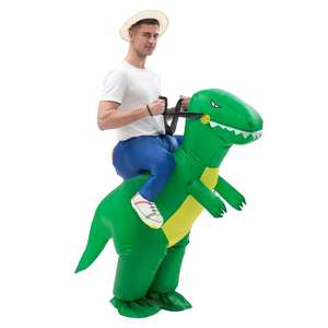 Famille Halloween scène Costume hommes <span class=keywords><strong>dinosaure</strong></span> costumes gonflable mascotte Costume adulte monter sur adulte marche <span class=keywords><strong>dinosaure</strong></span> Animal Costume - Product Image 3