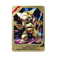 Vente en gros de cartes personnalisées à collectionner pour figurines Anime Cartoon Metal Card